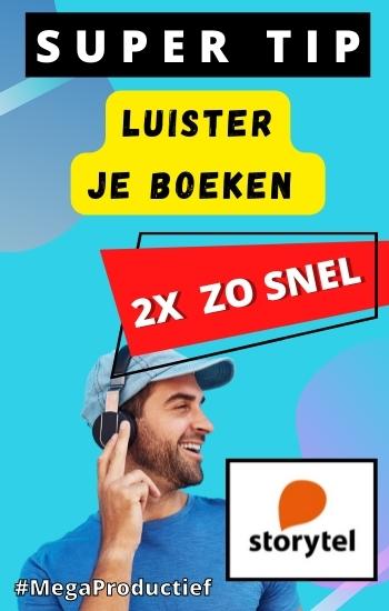 Luister de beste boeken, maar dan 2x zo snel