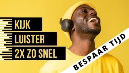 Wijzig de afspeelsnelheid van YouTube of je luisterboek, en wees super effectief